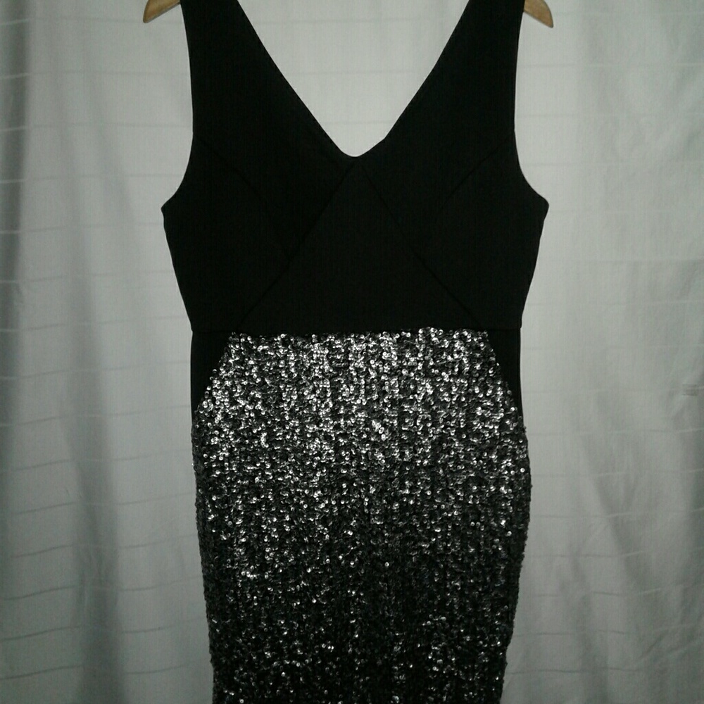 Metaphor Black Sequin Dress